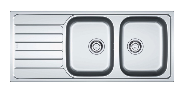 Evier inox deux bac
