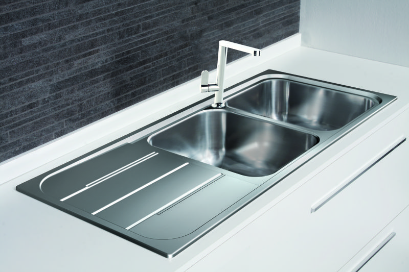Evier de cuisine inox nid d abeille