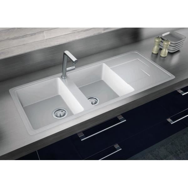 Evier de cuisine franke blanco