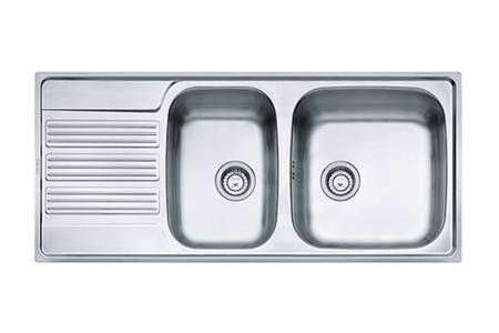 Benthor evier inox 2 cuves