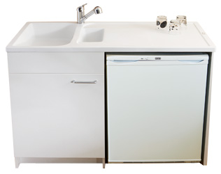 Meuble evier machine a laver
