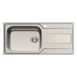 Evier silex inox 1 cuve 1 égouttoir nid d'abeille
