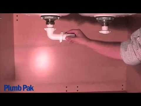 Siphon evier double evacuation