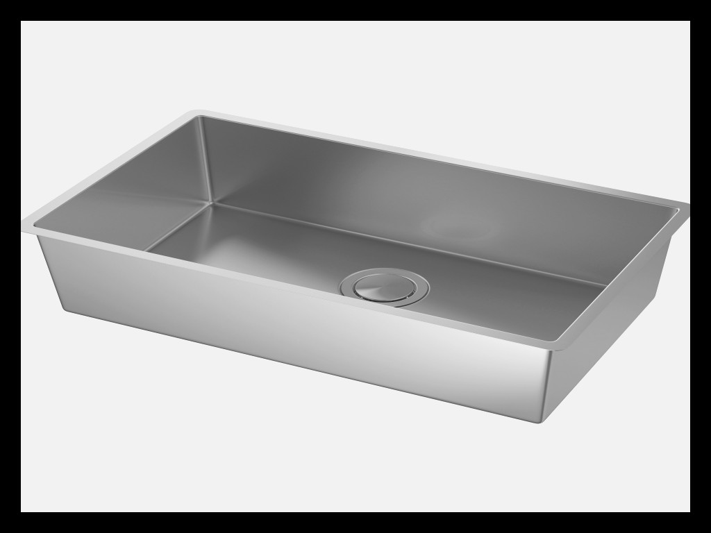 Evier en inox nid d'abeille ikea