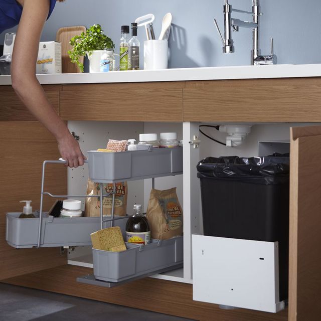 Poubelle ikea sous evier