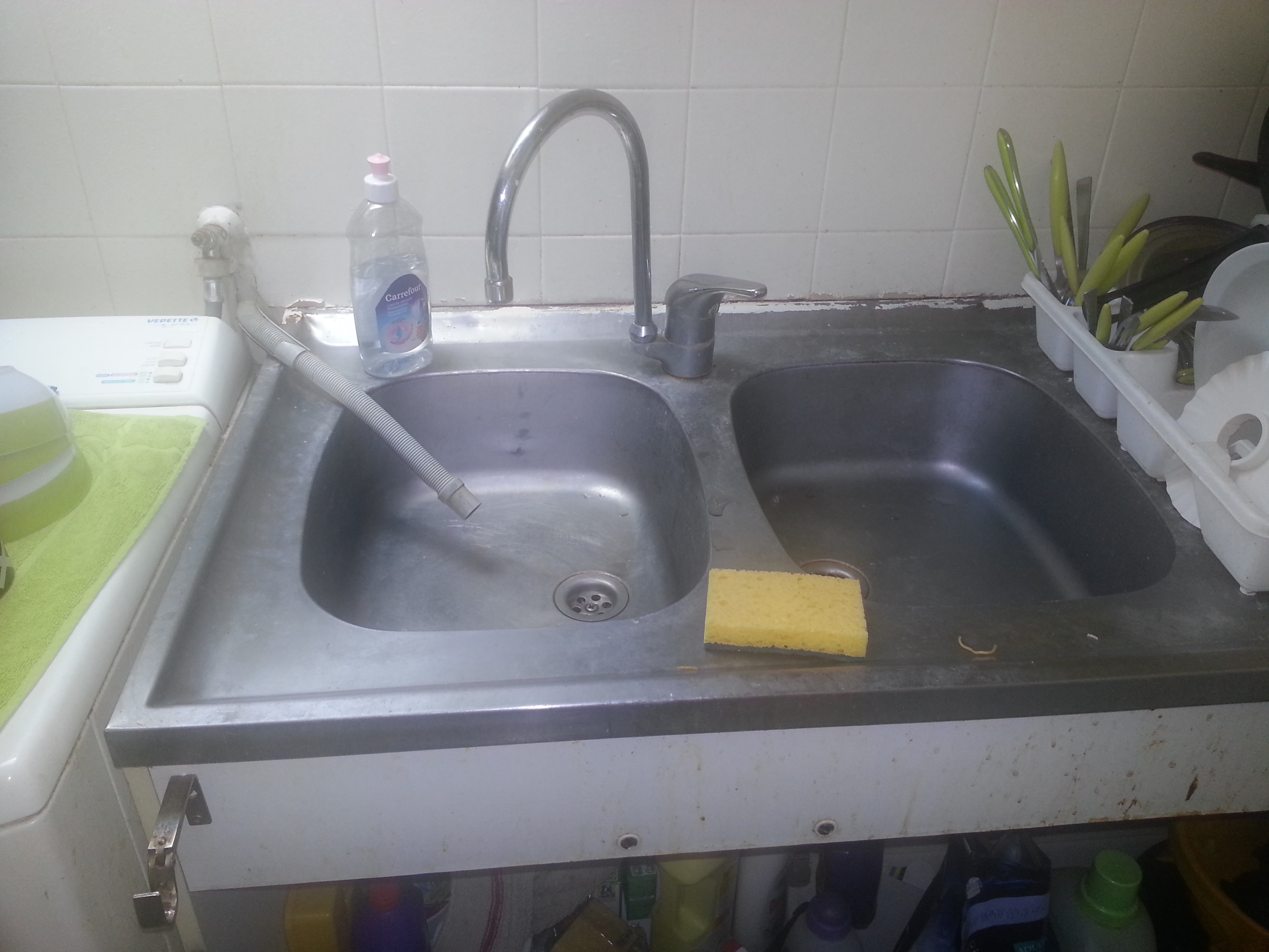 Acide sulfurique evier inox