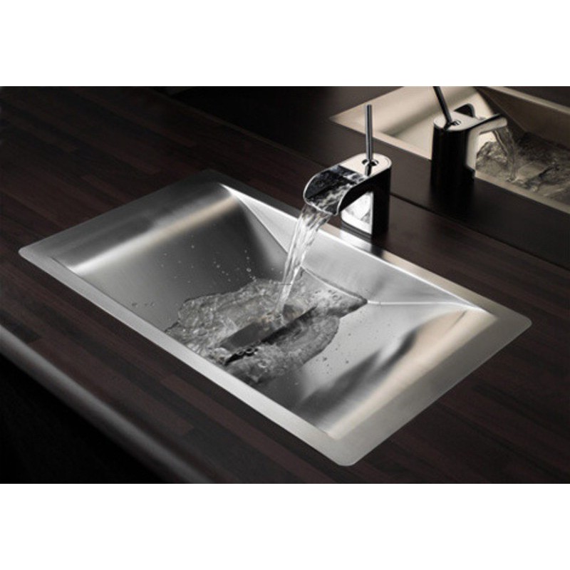 Evier inox salle de bain