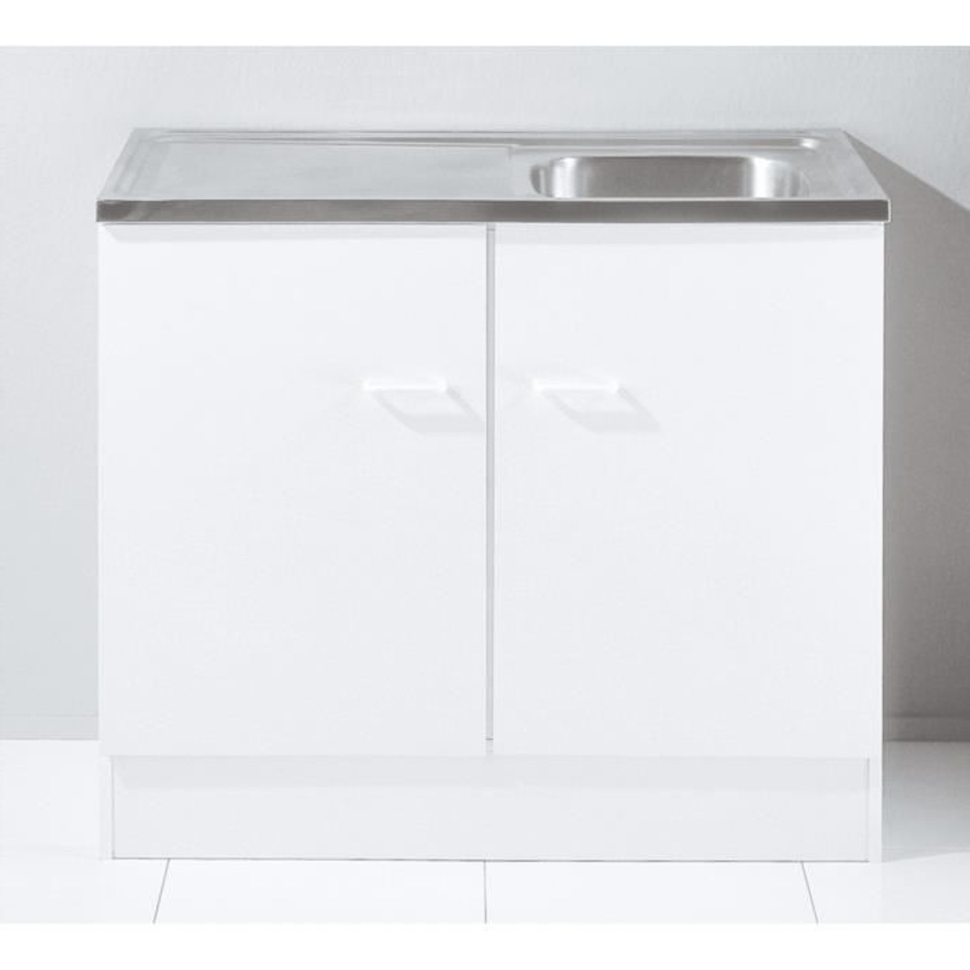 Meuble sous evier 120 gris