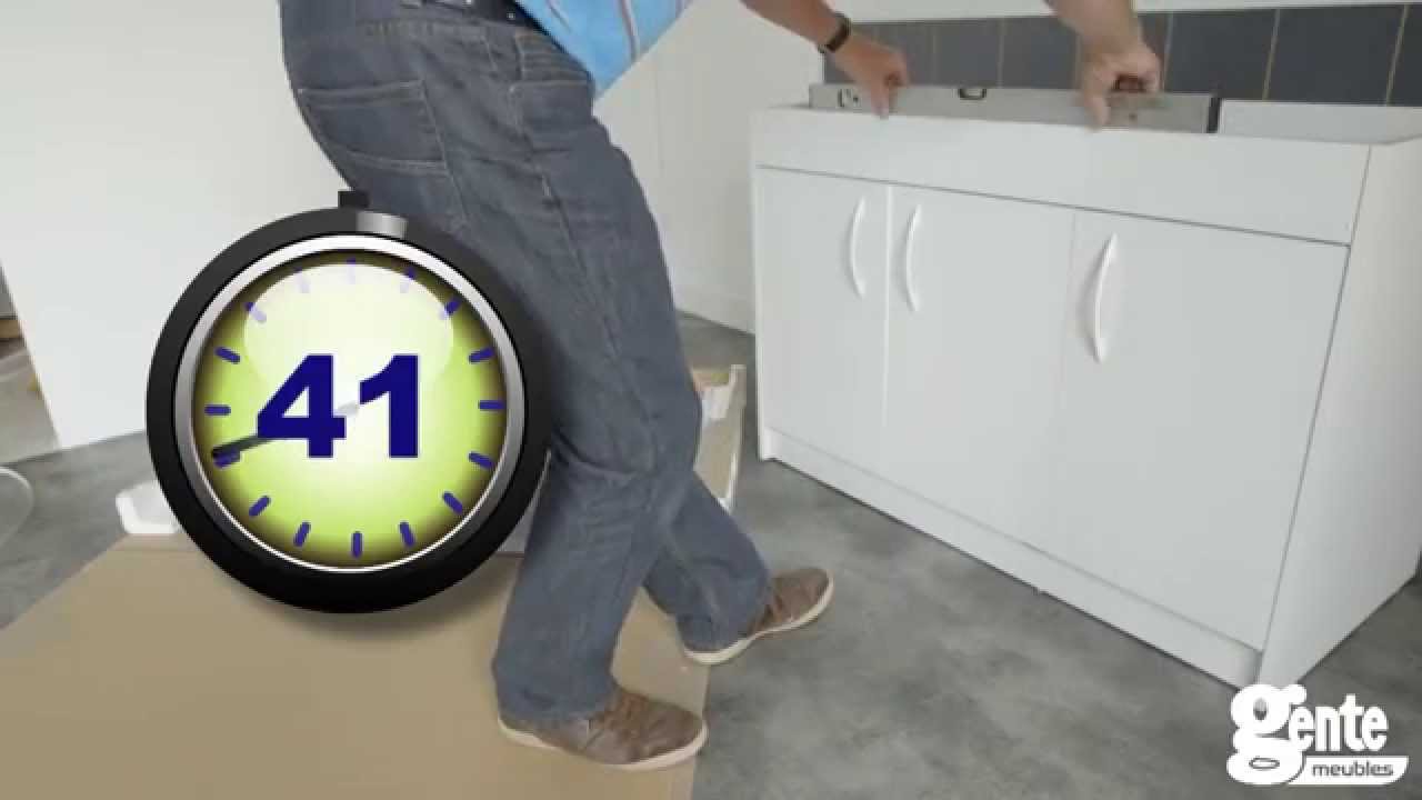 Pose d'un evier inox sur meuble