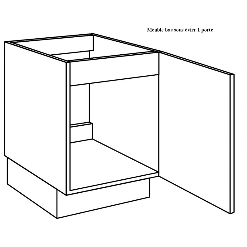 Meuble sous evier cuisine 60 cm