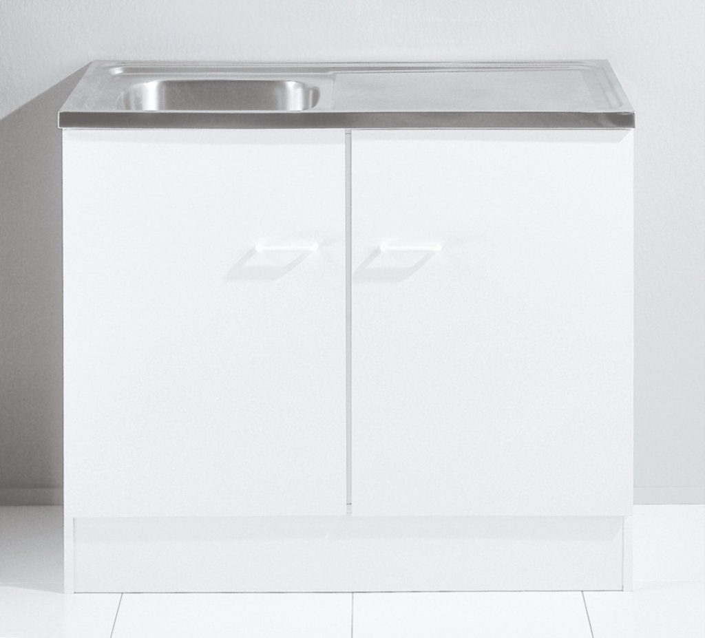 Meuble evier de cuisine inox