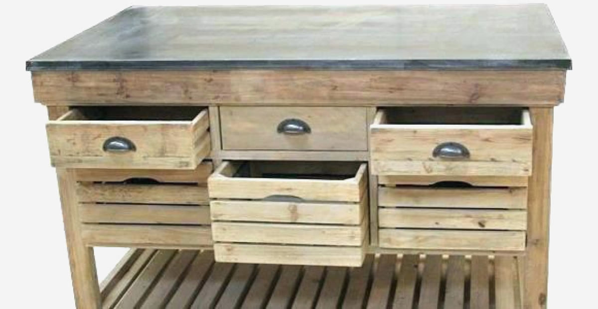 Meuble sous evier cuisine bois