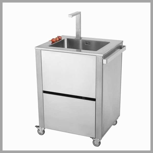 Meuble inox evier