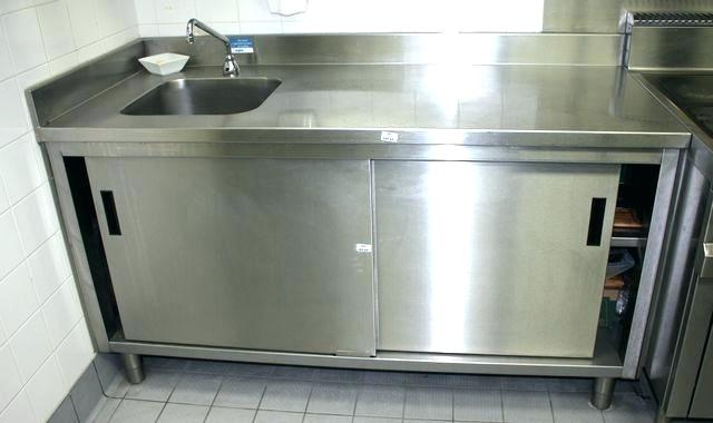 Meuble avec evier inox