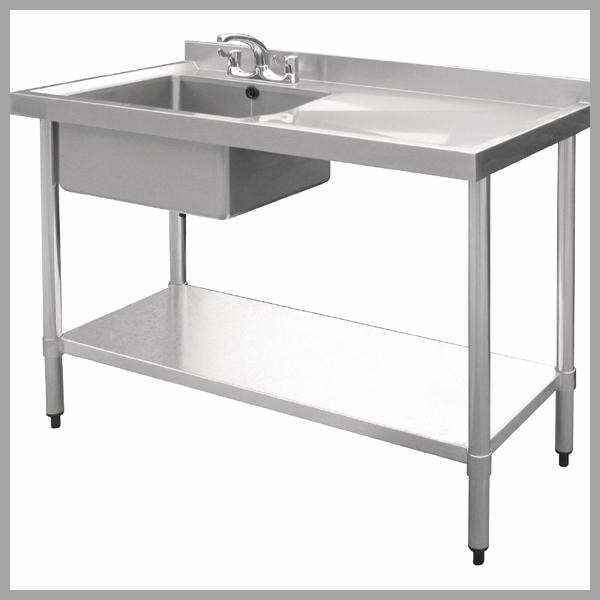 Meuble inox avec evier
