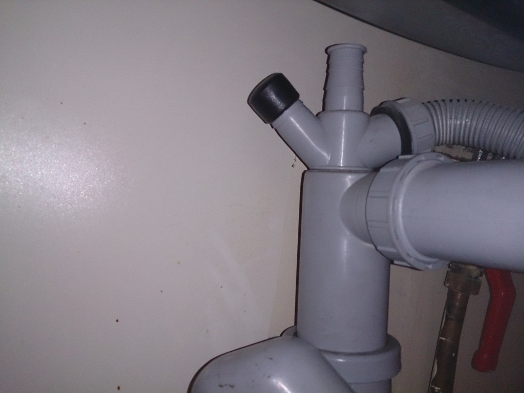 Vidange lave-vaisselle sur siphon evier