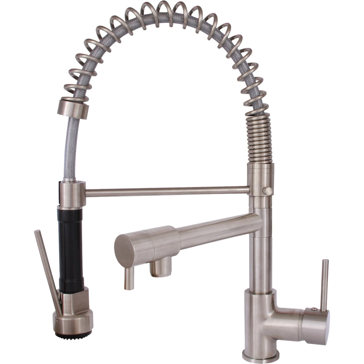 Robinet dans evier inox