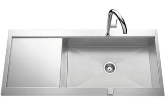 Evier double bac gris