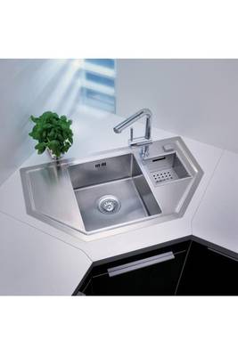 Evier d'angle en inox