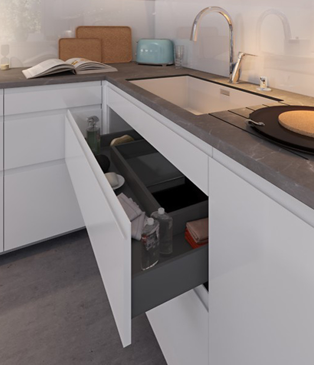 Evier inox avec meuble sous évier