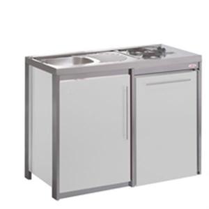 Evier avec plaque electrique inox