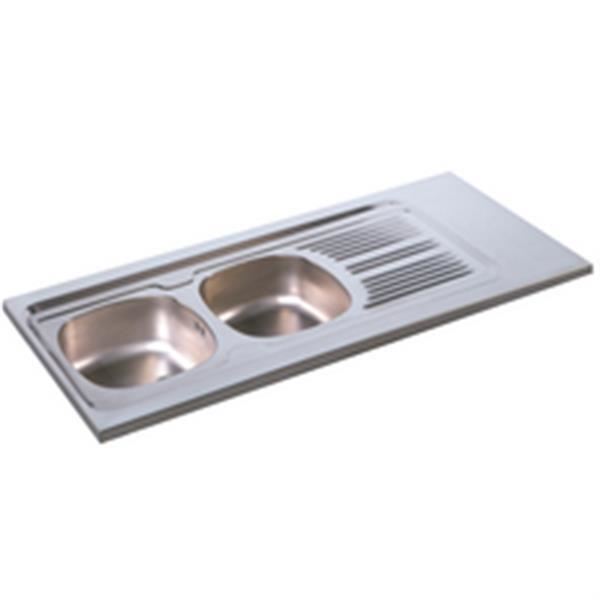 Evier inox 2 bacs moderna