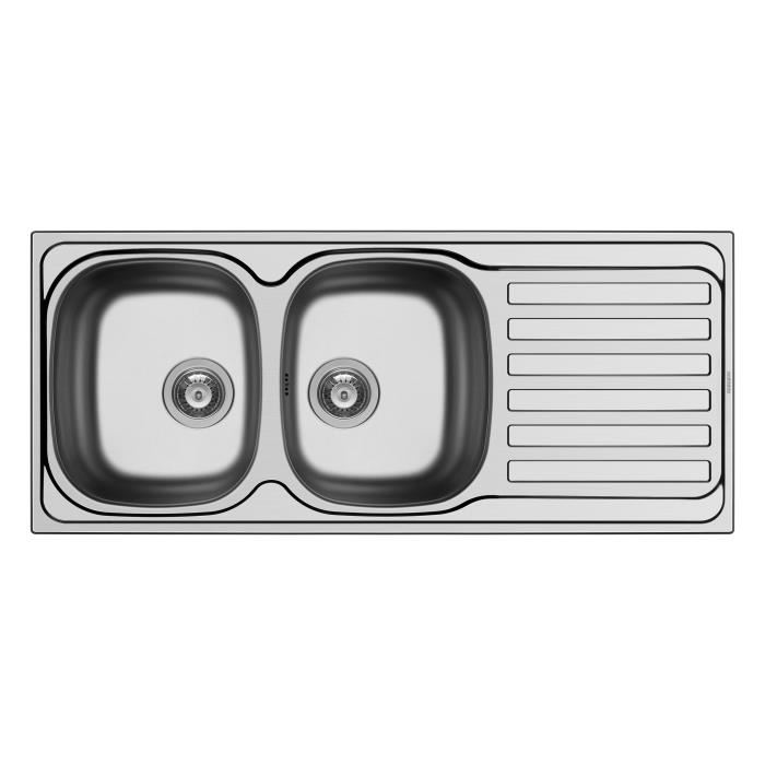 Evier inox sans trace