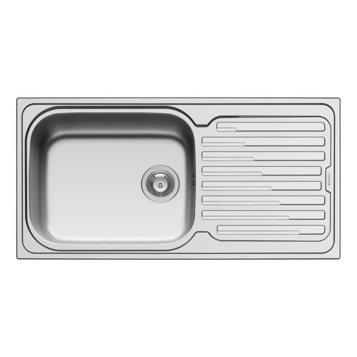 Evier inox à encastrer 1 bac