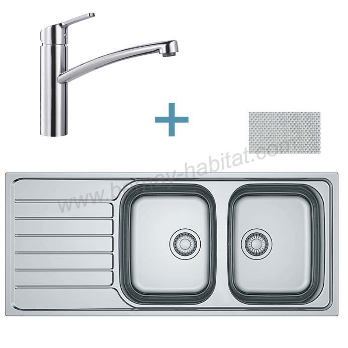 Evier franke spark inox dekor