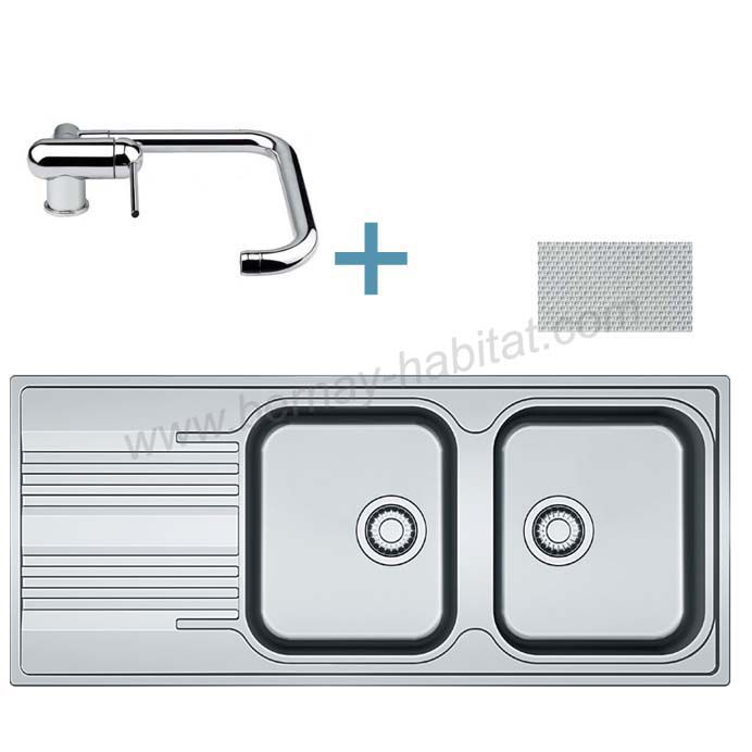 Evier inox dekor