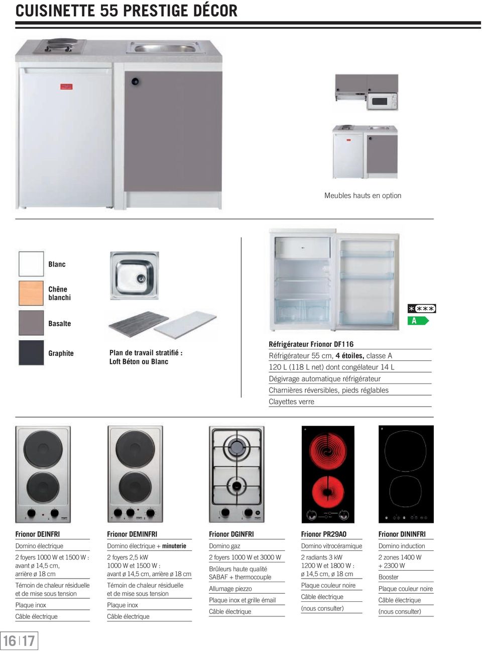 Evier plaque chauffante nord inox ref pe 1400