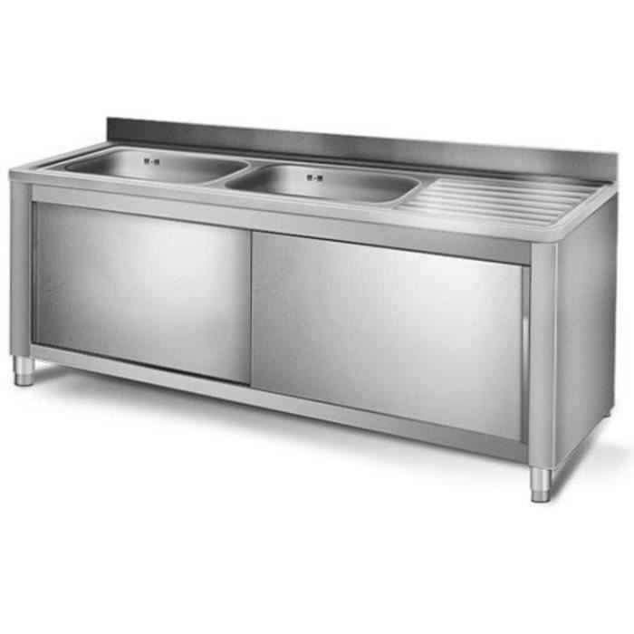 Evier inox cuisine professionnelle
