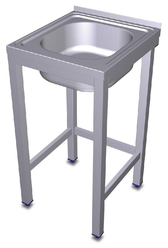 Pied pour evier inox