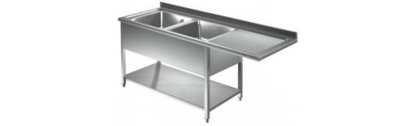 évier professionnel inox