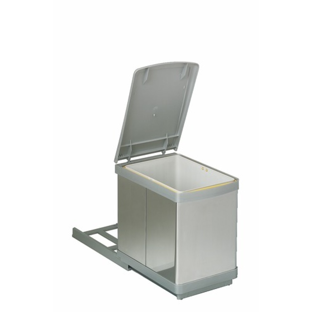 Poubelle inox sous evier