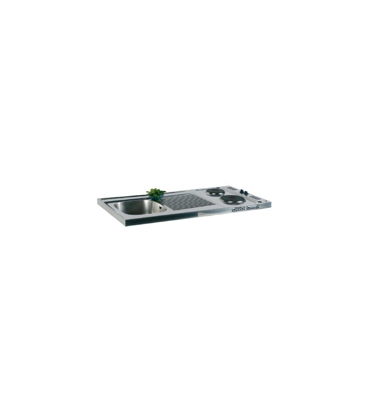 Plaque cuisson evier inox