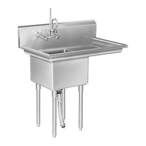 Pied evier inox