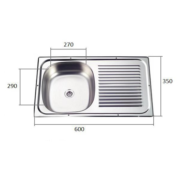 Petit evier inox camping