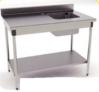 Meuble inox avec évier