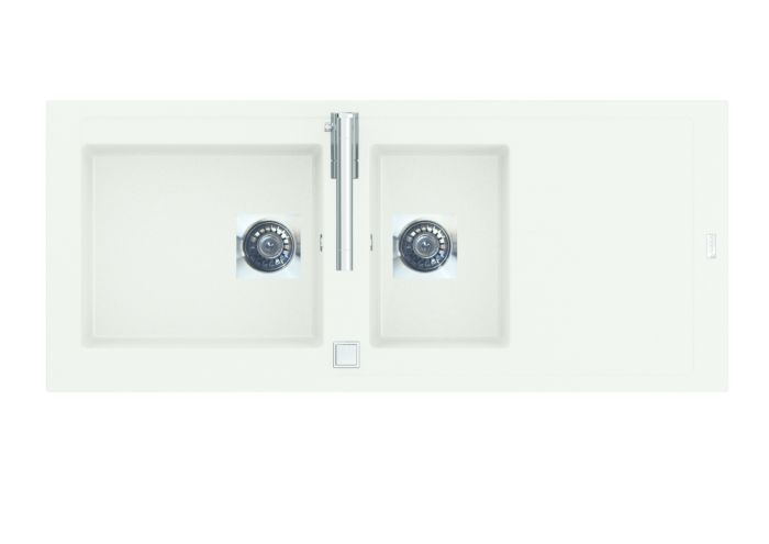Evier cuve blanc