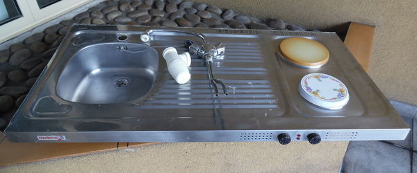 Plaque electrique evier inox