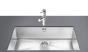 Smeg evier inox